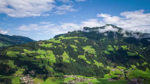 Widok Gerlosstein Alpach Zillertalskich Austria — Wideo stockowe