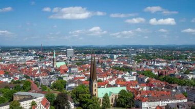 Sparrenburg Şatosu, Kuzey Ren-Vestfalya, Almanya 'dan Bielefeld' in hava zaman çizelgesi