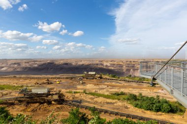 The view of the Tagebau Garzweiler, a surface mine in the German state of North Rhine-Westphalia clipart