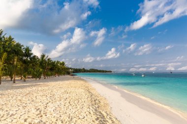 Tanzanya 'nın Zanzibar adasındaki Idyllic Kendwa plajı