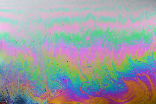 抽象芸術のような虹色で石鹸で作られたユニークな写真 ストック写真