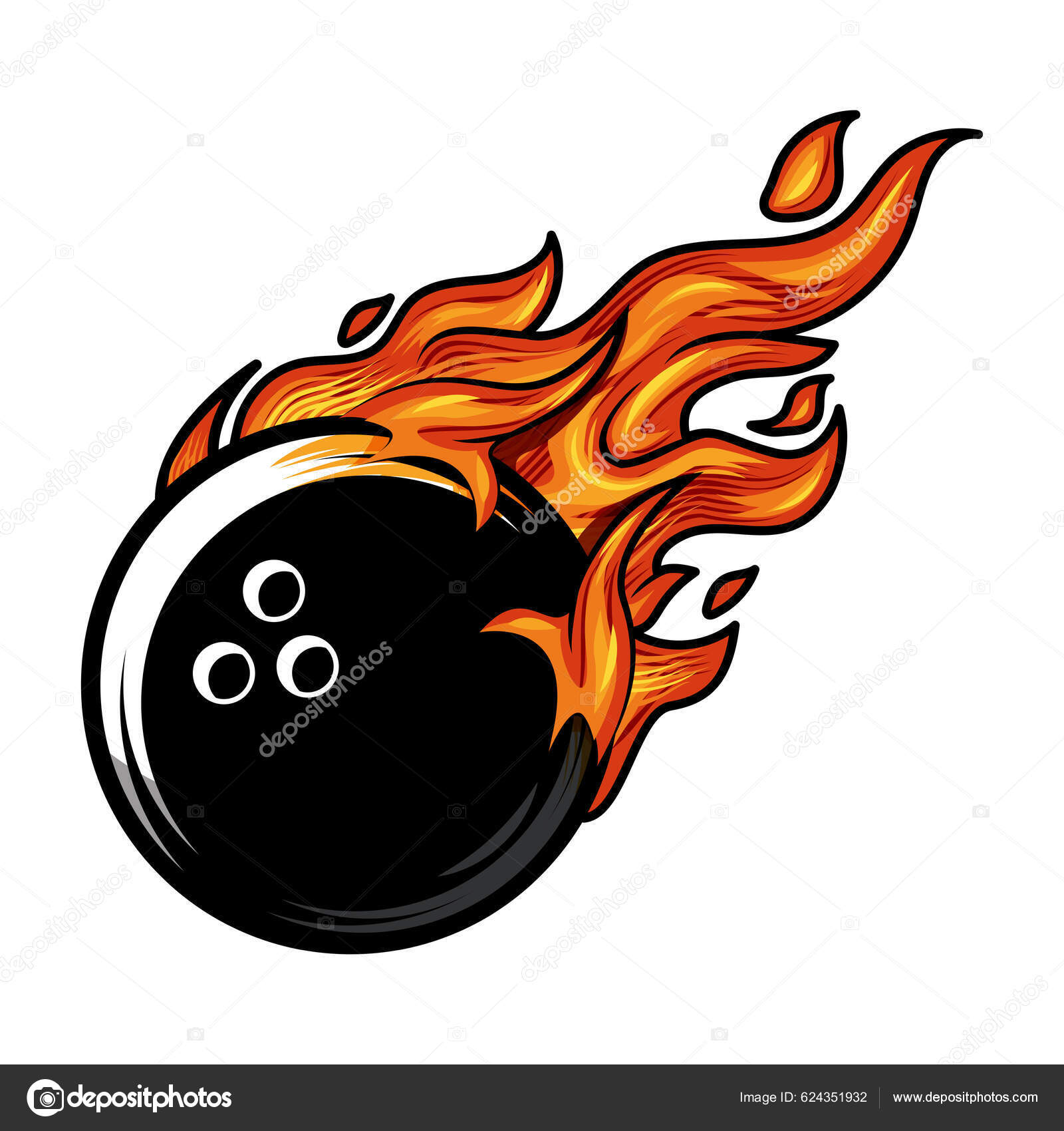 Bola Boliche Quente Fogo Logotipo Silhueta Bowling Clube Logótipos Design  Vetor de ©pongsuwan 624351932, image size:1600x1700