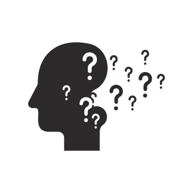 Mind Head flat icon. mind process symbol icon. for web design symbols and infographic elements.vector design