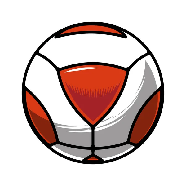テックボールラインアート Teqボールクラブグラフィックデザインのロゴやアイコン ベクターイラスト — ストックベクタ