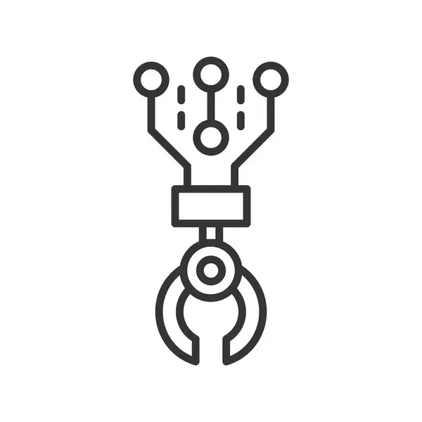 Mechanical Arm Line Icon Royalty Free Stock Illustrations