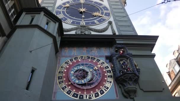 Zytglogge Ancient Mechanical Clock Bern Switzerland — Stockvideo