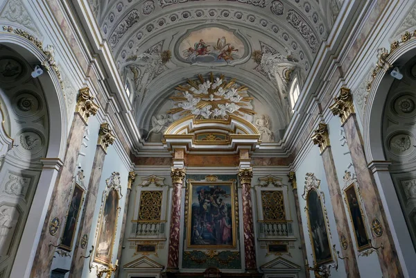 Camaldoli Italië Maart 2023 Binnen Barokke Kerk Van Het Klooster — Stockfoto