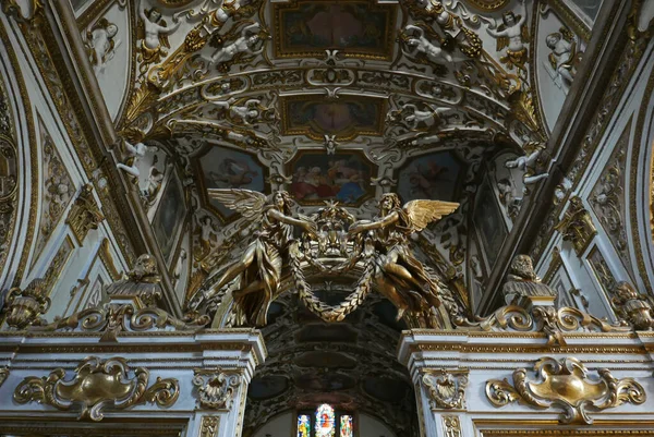 Camaldoli Itálie Března 2023 Uvnitř Barokního Kostela Posvátné Poustevny Camaldoli — Stock fotografie