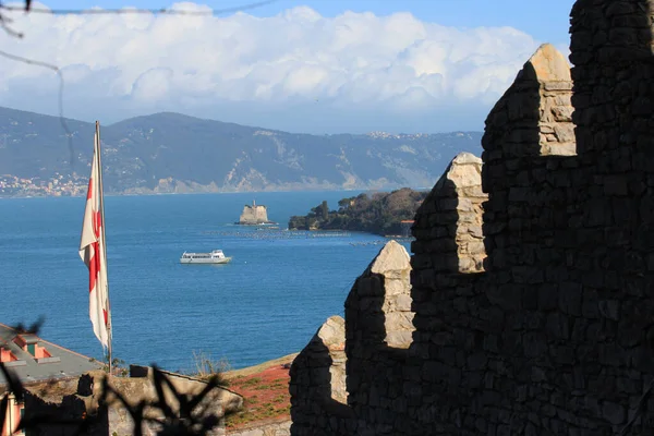 意大利的诗人海湾Liguria Portovenere — 图库照片
