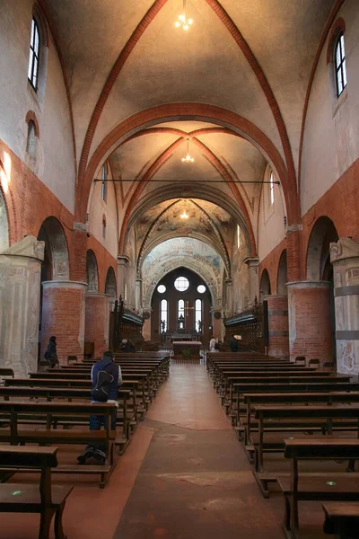 Mart 2023 Santa Maria Roveniano Kilisesi Nin Içinde Chiaravalle Abbey — Stok fotoğraf