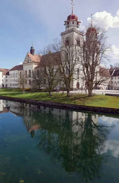 Abbazia Rheinau Kloster Rheinau Monastero Benedettino Rheinau Canton Zurigo Svizzera — Foto Stock