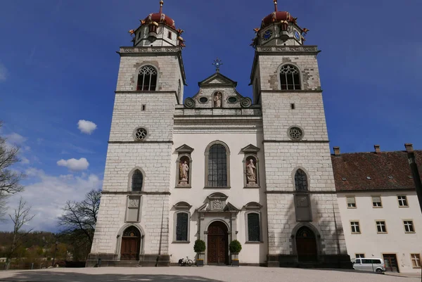 Abadía Rheinau Kloster Rheinau Monasterio Benedictino Rheinau Cantón Zurich Suiza —  Fotos de Stock