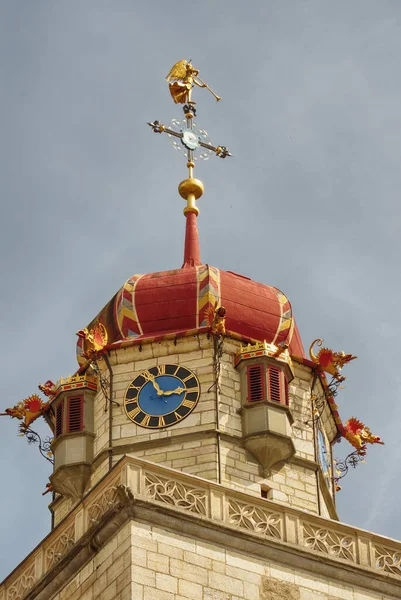 ライナウ修道院 塔の鐘の詳細 スイス チューリッヒのカントン — ストック写真