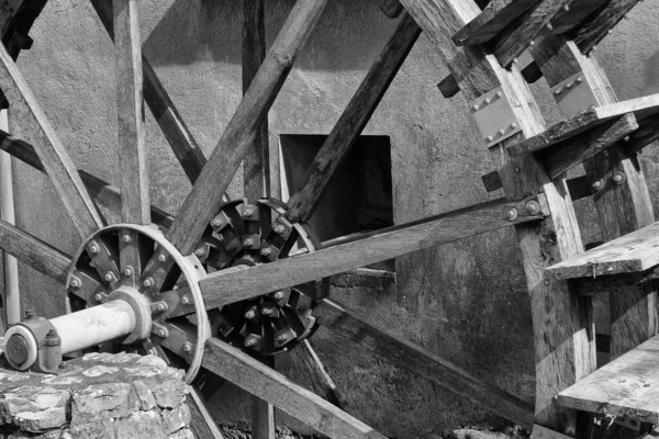 Old Watermill Water Wheel Rhine Falls — Stock Photo, Image