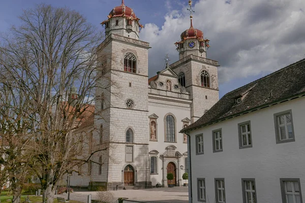 Opactwo Rheinau Kloster Rheinau Klasztor Benedyktynów Rheinau Kanton Zurych Szwajcaria — Zdjęcie stockowe