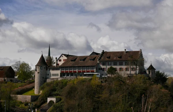 Schloss Laufen Rheinfall Historisk Byggnad Schweiz — Stockfoto