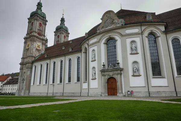 Abbey Cathedral Saint Gall Esta Cidade Suíça Capital Cantão Gallen — Fotografia de Stock