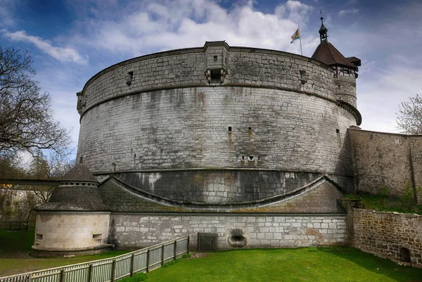 ムント スイスのシャフハウゼンにある円形の16世紀の要塞 — ストック写真