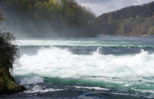 Рейн Фолс Самый Большой Европе Водопад Шаффхаузен Швейцария — стоковое фото