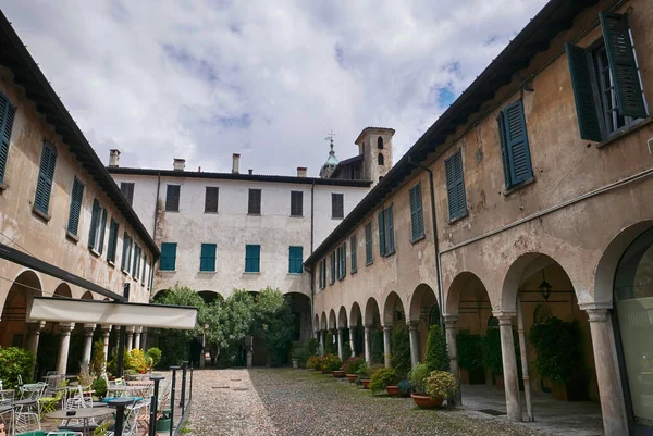 Broletto Century Courtyard Varese Lombardy Italy — Stock Photo, Image