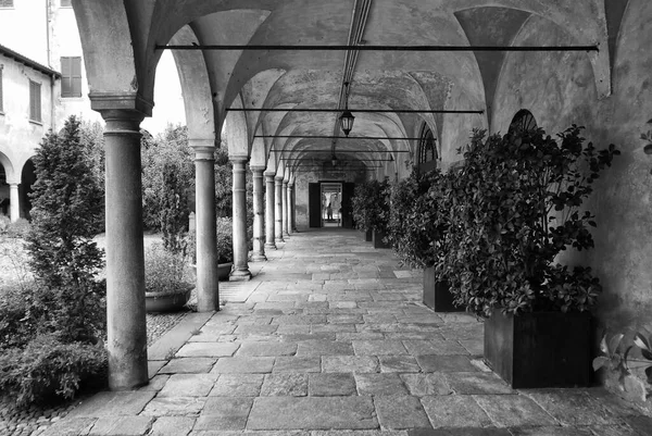 Broletto Century Courtyard Varese Lombardy Italy — Stock Photo, Image