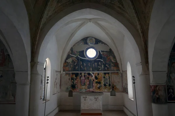 Morcote Suisse Chapelle Médiévale Saint Antoine Padoue — Photo
