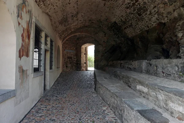 Morcote Suiza Entrada Capilla Medieval San Antonio Padua —  Fotos de Stock