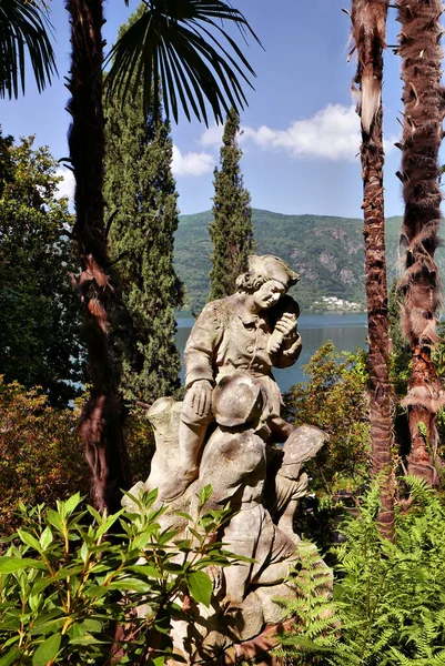 Pastoral Skulptur Scherrers Offentliga Park Morcote Schweiz — Stockfoto