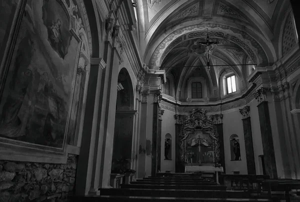 Dumenza Itália Setembro 2023 Santuario Madonna Trezzo Interior Barroco Santuário — Fotografia de Stock