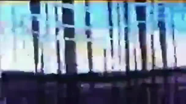 Doğrudan Film Retro Motion Grapich Döngüsüne Çizilmiş — Stok video