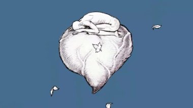 Mürekkep çizilebilir animasyon, aşk kavramına teslim olma