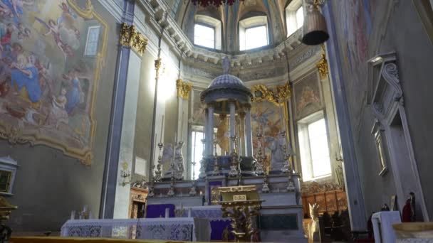 Santa Maria Maggiore Italia Febbraio 2024 Chiesa San Giovanni Evangelista — Video Stock