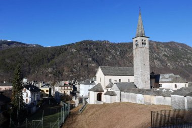 Malesco Parish Kilisesi Saint Pietro ve Paolo, Vigezzo Vadisi, Piedmont İtalya için inşa edilmiştir.