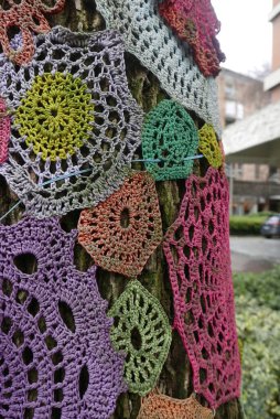 İtalya, Padua 'da çok renkli altlık ağacı