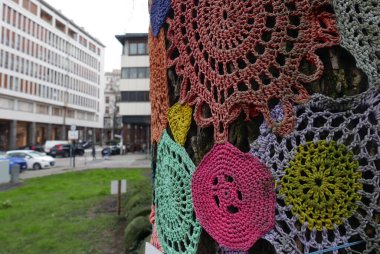 İtalya, Padua 'da çok renkli altlık ağacı