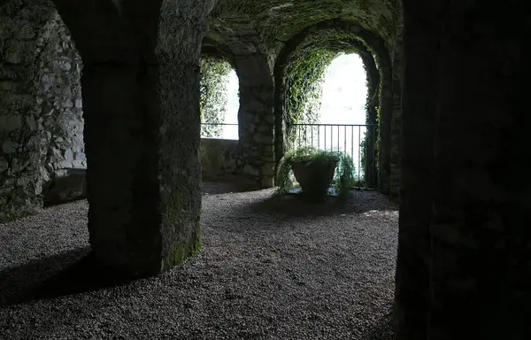 stock image the Grotto in Villa Fogazzaro,Valsolda, Italy. Home of the famous 19th century Italian writer