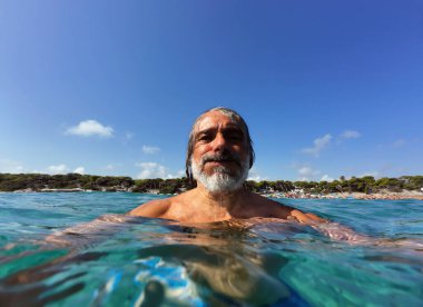 Akdeniz 'de yüzen adam, Salento, İtalya