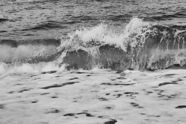 waves on Varigotti beach, Italian coast clipart