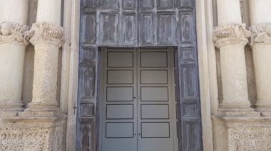 GALATINA, İTALYA, San Pietro 'daki Barok Kilisesi' nin dışı.