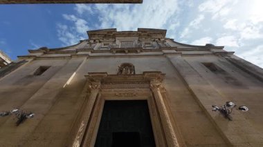Ancient XVI century Mother church in Martano Lecce, Italy