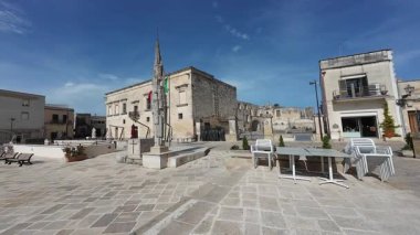 MARTANO, ITALY - 14 Nisan 2025: Martano 'nun ana meydanı Yunanca konuşan Grecia Salentina' nın en büyük kasabasıdır.