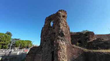 BOLOGNA, ITALY Ruins of the ancient city walls, XIII century