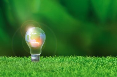 Yenilenebilir Enerji. Çevre koruma, yenilenebilir, sürdürülebilir enerji kaynakları. konsept iş enerjisi doğada.