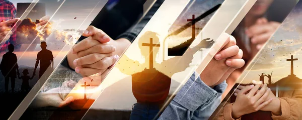 Hıristiyan Dini kavramı geçmişi. Kart tasarım şablonu.