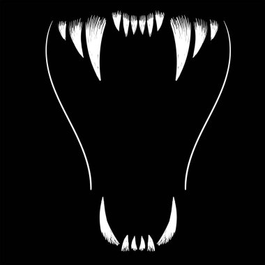 Dövme ya da tişört tasarımı için Vektör logosu. Şirin baskı tarzı kedi arka planı. Bu el çizimini siyah kumaş ya da tuval üzerinde yapmak iyi olurdu..