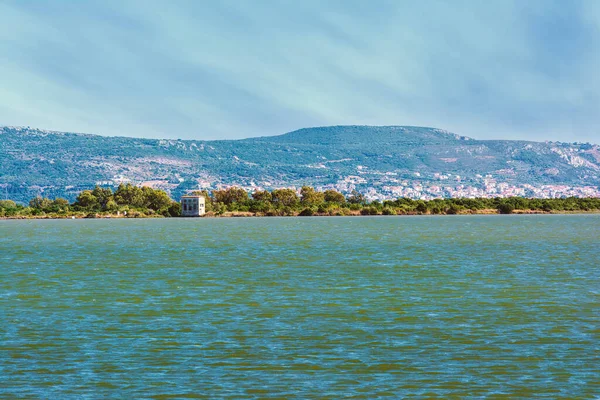 Pohled Lagunu Gialova Gialova Laguna Jednou Nejdůležitějších Mokřadů Evropě Řecko — Stock fotografie
