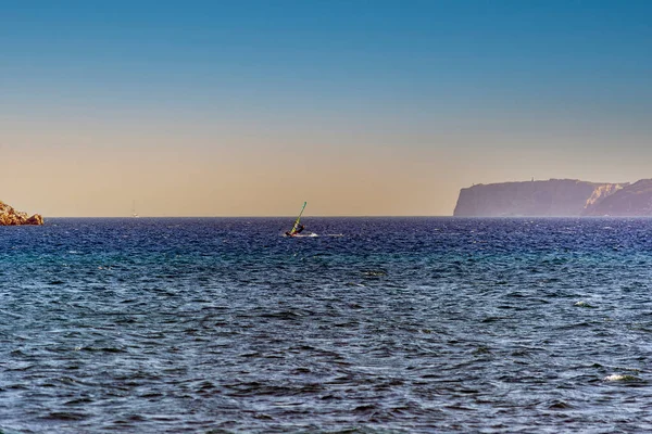 Windsurf Pintoresco Mar Gialova Peloponeso Grecia —  Fotos de Stock
