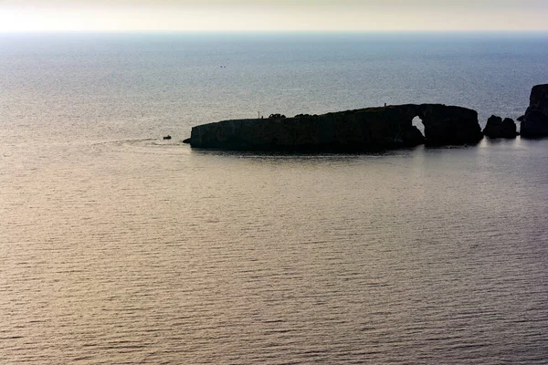Isola Sfaktiria Vicino Alla Città Pylos Nel Peloponneso Grecia — Foto Stock