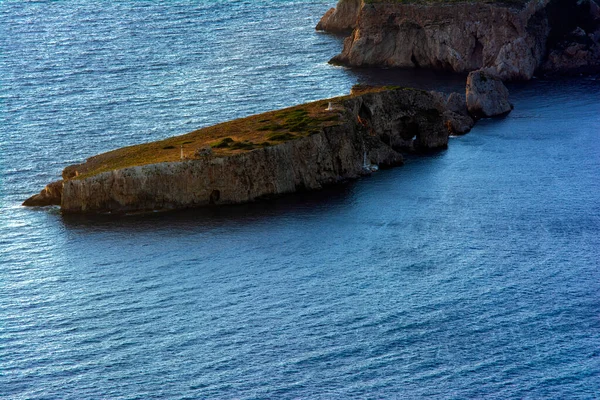 Yunanistan Mora Kentindeki Pylos Kasabası Yakınlarındaki Sfaktiria Adasının Manzarası — Stok fotoğraf
