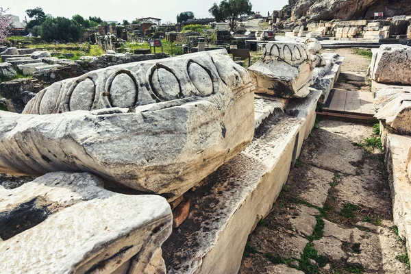 Ερείπια Στον Αρχαιολογικό Χώρο Της Ελευσίνας Αττική — Φωτογραφία Αρχείου